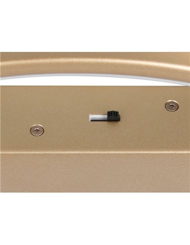 Plafón de techo aros LED DARVIN 34W 4500lm, regulable DIP SWITCH 2300+3000+4000K IP20 Dorado