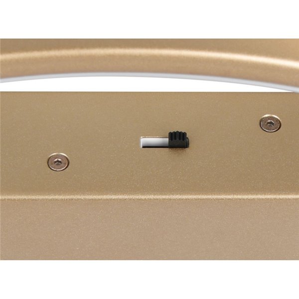 Plafonnier annulaire LED DARVIN 34 W 4 500 lm, intensité variable, interrupteur DIP 2 300 + 3 000 + 4 000 K, IP20, doré