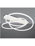 Plafón de techo LED DARVIN 34W 4500lm, regulable DIP SWITCH 2300+3000+4000K IP20 Blanco