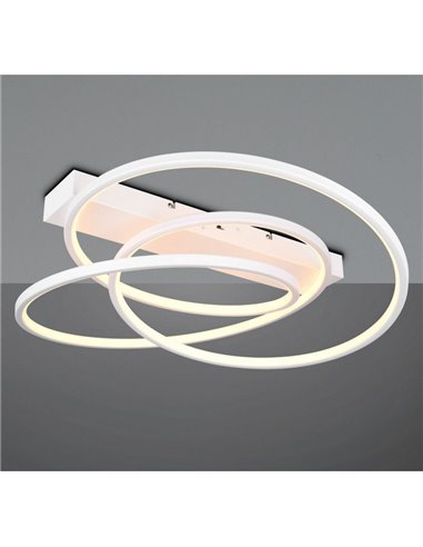 Plafón de techo LED DARVIN 34W 4500lm, regulable DIP SWITCH 2300+3000+4000K IP20 Blanco