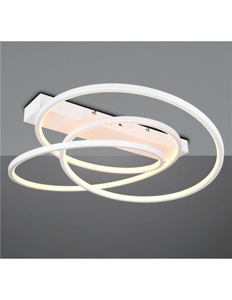 Plafón de techo LED DARVIN 34W 4500lm, regulable DIP SWITCH 2300+3000+4000K IP20 Blanco