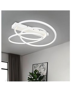 Plafón de techo LED DARVIN 34W 4500lm, regulable DIP SWITCH 2300+3000+4000K IP20 Blanco 2