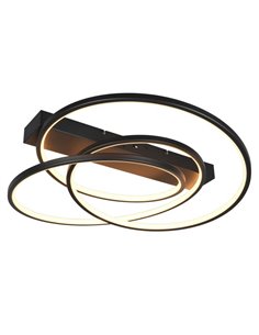 Plafón de techo LED DARVIN 34W 4500lm, regulable DIP SWITCH 2300+3000+4000K IP20 Negro