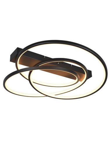 Plafón de techo LED DARVIN 34W 4500lm, regulable DIP SWITCH 2300+3000+4000K IP20 Negro