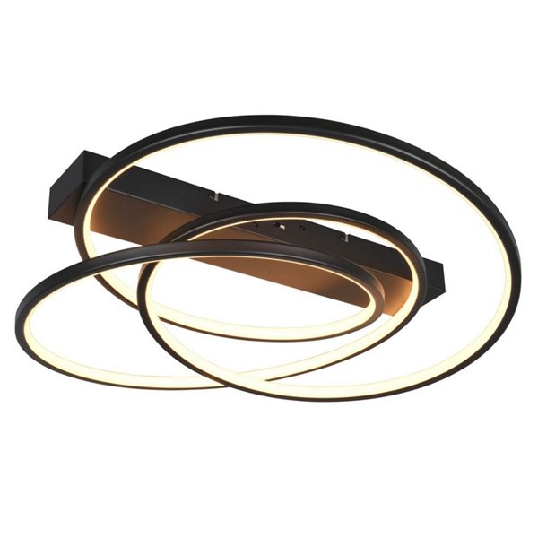 Plafón de techo LED DARVIN 34W 4500lm, regulable DIP SWITCH 2300+3000+4000K IP20 Negro