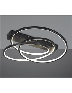 Plafón de techo LED DARVIN 34W 4500lm, regulable DIP SWITCH 2300+3000+4000K IP20 Negro 2