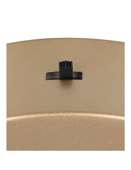 Luminária de teto pequena de LED DARVIN, 34W 4500lm, DIP SWITCH regulável 2300+3000+4000K IP20 dourada