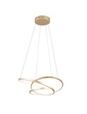 Lámpara de techo LED DARVIN pequeña, 34W 4500lm, regulable DIP SWITCH 2300+3000+4000K IP20 Dorado