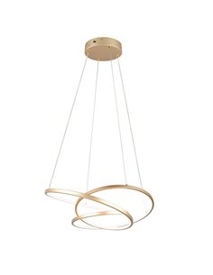 Lámpara de techo LED DARVIN pequeña, 34W 4500lm, regulable DIP SWITCH 2300+3000+4000K IP20 Dorado