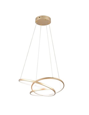 Lámpara de techo LED DARVIN pequeña, 34W 4500lm, regulable DIP SWITCH 2300+3000+4000K IP20 Dorado