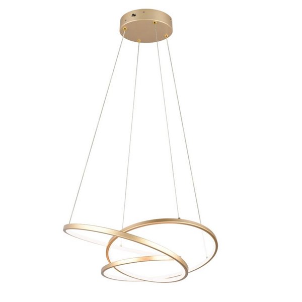 Lámpara de techo LED DARVIN pequeña, 34W 4500lm, regulable DIP SWITCH 2300+3000+4000K IP20 Dorado