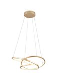 Lámpara de techo LED DARVIN pequeña, 34W 4500lm, regulable DIP SWITCH 2300+3000+4000K IP20 Dorado