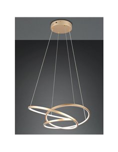 Lámpara de techo LED DARVIN pequeña, 34W 4500lm, regulable DIP SWITCH 2300+3000+4000K IP20 Dorado 2