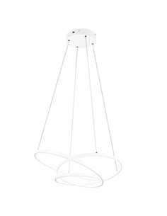 Lámpara colgante LED DARVIN 34W 4500lm, pequeña 64cm ancho, regulable 2300+3000+4000K IP20 Blanco