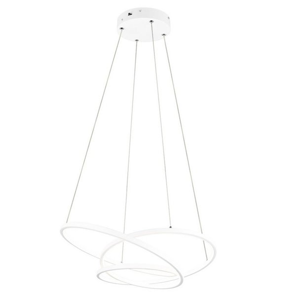 Lámpara colgante LED DARVIN 34W 4500lm, pequeña 64cm ancho, regulable 2300+3000+4000K IP20 Blanco