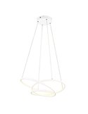 Lámpara colgante LED DARVIN 34W 4500lm, pequeña 64cm ancho, regulable 2300+3000+4000K IP20 Blanco