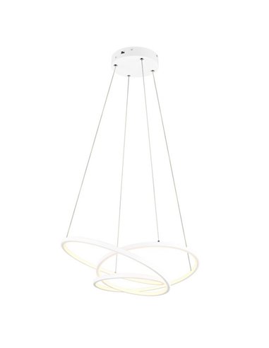 Lámpara colgante LED DARVIN 34W 4500lm, pequeña 64cm ancho, regulable 2300+3000+4000K IP20 Blanco
