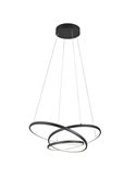 Lámpara LED de techo DARVIN pequeña 34W 4500lm, regulable DIP SWITCH 2300+3000+4000K IP20 Negro