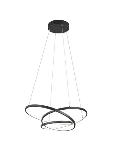 Lámpara LED de techo DARVIN pequeña 34W 4500lm, regulable DIP SWITCH 2300+3000+4000K IP20 Negro