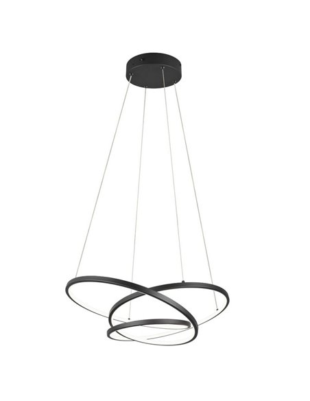 Luminária de teto pequena DARVIN LED 34W 4500lm, DIP SWITCH regulável 2300+3000+4000K IP20 Preto