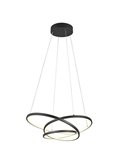 Lámpara LED de techo DARVIN pequeña 34W 4500lm, regulable DIP SWITCH 2300+3000+4000K IP20 Negro