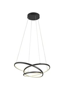 Petit plafonnier LED DARVIN 34 W 4 500 lm, dimmable DIP SWITCH 2 300 + 3 000 + 4 000 K IP20 Noir