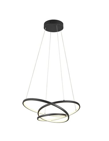 Lámpara LED de techo DARVIN pequeña 34W 4500lm, regulable DIP SWITCH 2300+3000+4000K IP20 Negro