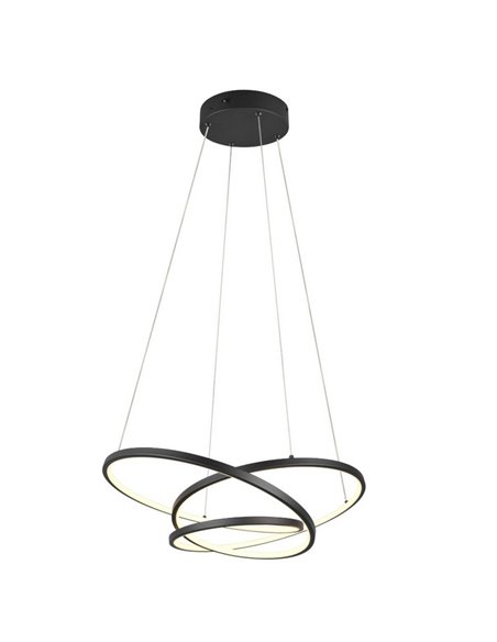 Lámpara LED de techo DARVIN pequeña 34W 4500lm, regulable DIP SWITCH 2300+3000+4000K IP20 Negro