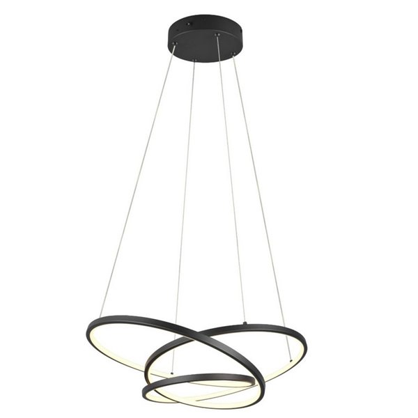 Lámpara LED de techo DARVIN pequeña 34W 4500lm, regulable DIP SWITCH 2300+3000+4000K IP20 Negro