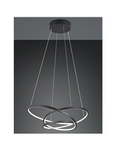 Lámpara LED de techo DARVIN pequeña 34W 4500lm, regulable DIP SWITCH 2300+3000+4000K IP20 Negro 2