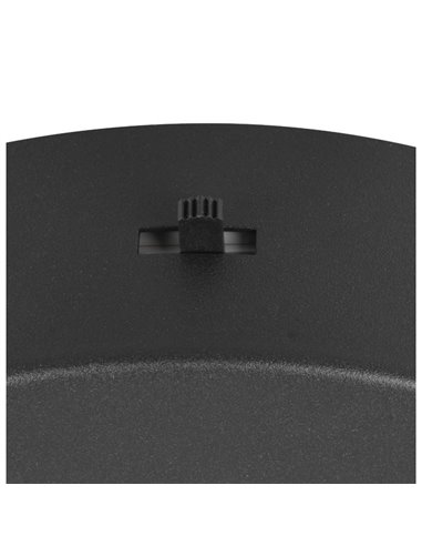 Lámpara LED de techo DARVIN pequeña 34W 4500lm, regulable DIP SWITCH 2300+3000+4000K IP20 Negro