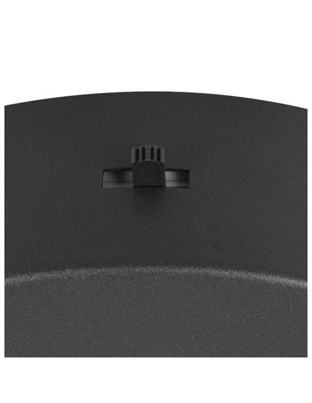 Lámpara LED de techo DARVIN pequeña 34W 4500lm, regulable DIP SWITCH 2300+3000+4000K IP20 Negro