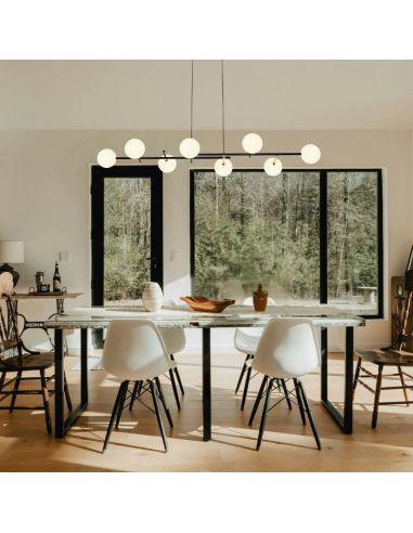 Lámpara de techo CELLAR 8 luces 7631 Mantra ambiente | LeonLeds