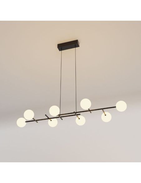 Plafonnier CELLAR 8 lumières 7631 Mantra détail | LeonLeds