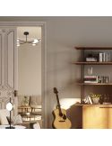 Plafón LED CUBA negro y dorado 32W 7162 Mantra ambiente| LeonLeds