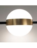 Plafón LED CUBA negro y dorado 32W 7162 Mantra detalle 1 | LeonLeds