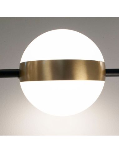 Plafón LED CUBA negro y dorado 32W 7162 Mantra detalle 1 | LeonLeds