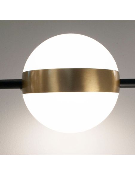 Plafón LED CUBA negro y dorado 32W 7162 Mantra detalle 1 | LeonLeds