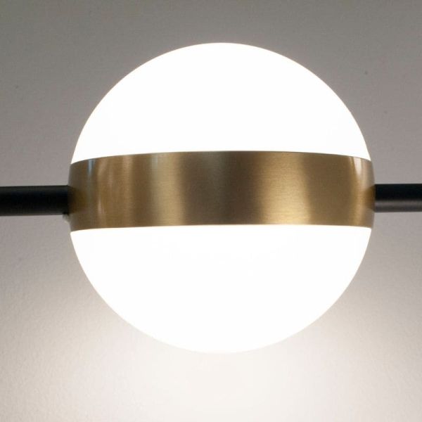 Plafón LED CUBA negro y dorado 32W 7162 Mantra detalle 1 | LeonLeds
