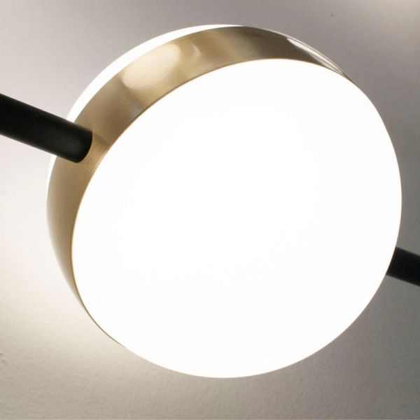 Plafón LED CUBA negro y dorado 32W 7162 Mantra detalle 2 | LeonLeds