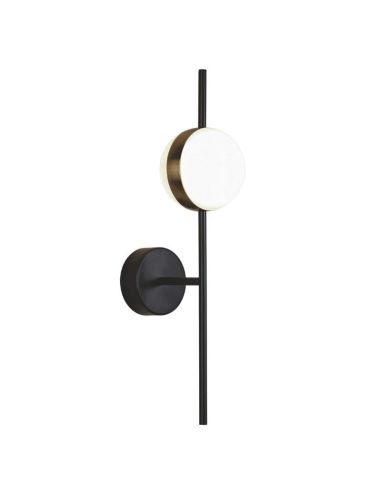 Luminária de parede LED Mantra 6W CUBA, preta e dourada, 7163 | LeonLeds