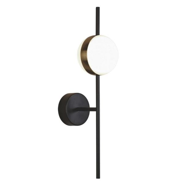 Aplique LED CUBA negro y dorado 6W 7163 Mantra | LeonLeds