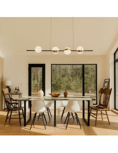 Plafonnier LED Mantra CUBA 32 W 7161 noir et or | LeonLeds 2