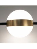 Lámpara de techo LED CUBA negra y dorada 32W 7161 Mantra detalle 2 | LeonLeds