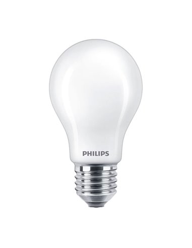 Pack 2 bombillas LED classic E27 8,5W equivalente a 75W A60, 4000K 1055Lm, cristal opaco