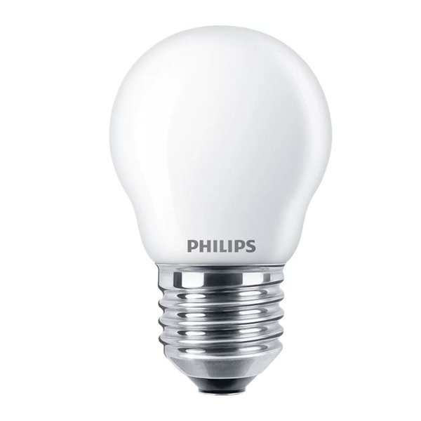 Pack 2 bombillas LED classic E27 2,2W equivalente a 25W P45, 2700K 250Lm, cristal opaco
