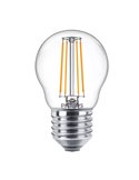 Pack de 2 ampoules LED filament classiques E27, 4,3W équivalent à 40W P45, 2700K, 470Lm