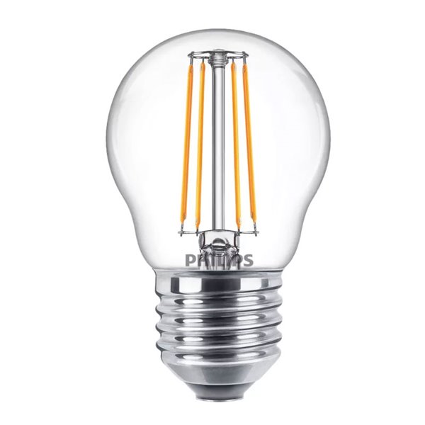 Pack 2 bombilals LED classic E27 de filamento 4,3W equivalente a 40W P45, 2700K 470Lm