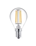 Pack 2 bombillas LED classic filamento E14 4,3W equivalente a 40W P45, 2700K 470Lm