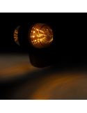 Intermitente lateral LED LKD 2589 GRAPHITE con brazo largo flexible 12/24V IP68 E9 Categoría 5
